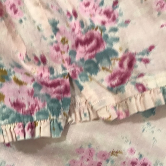 J.Jill Floral Long Sleeve Button Front 100% Cotton Shirt size XLT - Picture 4 of 8